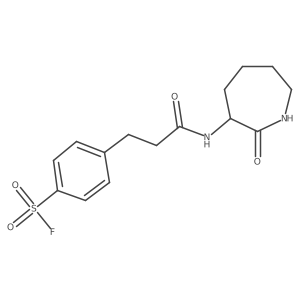 4-[3-Oxo-3-[(2-oxoazepan-3-yl)amino]propyl]benzenesulfonyl fluoride结构式