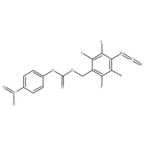 4-Azido-2,3,5,6-tetrafluorobenzyl (4-nitrophenyl) carbonate结构式