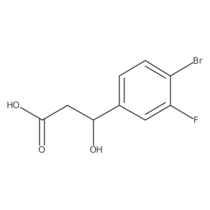 (3R)-3-(4-bromo-3-fluorophenyl)-3-hydroxypropanoic acid Structure