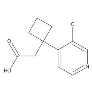 2-[1-(3-Chloropyridin-4-yl)cyclobutyl]acetic acid Structure