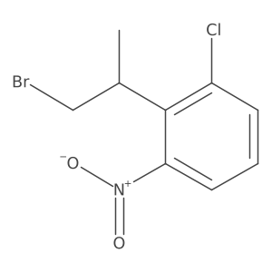 2-(1-Bromopropan-2-yl)-1-chloro-3-nitrobenzene结构式