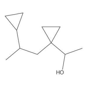 1-[1-(2-Cyclopropylpropyl)cyclopropyl]ethan-1-ol结构式