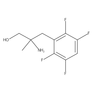 2-Amino-2-methyl-3-(2,3,5,6-tetrafluorophenyl)propan-1-ol结构式
