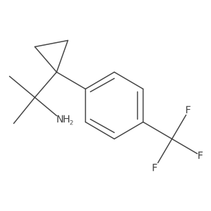 2-{1-[4-(Trifluoromethyl)phenyl]cyclopropyl}propan-2-amine Structure