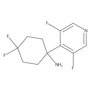 1-(3,5-Difluoropyridin-4-yl)-4,4-difluorocyclohexan-1-amine Structure
