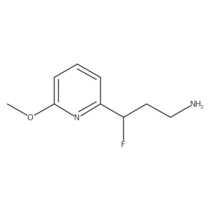3-Fluoro-3-(6-methoxypyridin-2-yl)propan-1-amine Structure