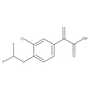 2-[3-Chloro-4-(difluoromethoxy)phenyl]prop-2-enoic acid结构式