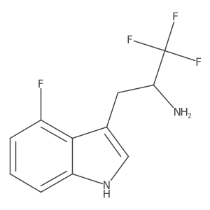1,1,1-trifluoro-3-(4-fluoro-1H-indol-3-yl)propan-2-amine Structure