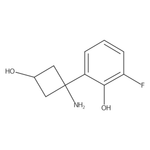 2-(1-Amino-3-hydroxycyclobutyl)-6-fluorophenol Structure