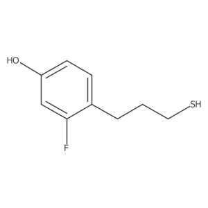 3-Fluoro-4-(3-sulfanylpropyl)phenol Structure