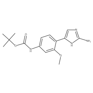 tert-butyl N-[4-(2-amino-1H-imidazol-5-yl)-3-methoxyphenyl]carbamate Structure