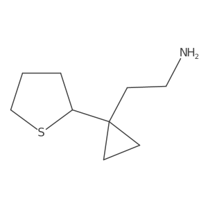 2-[1-(Thiolan-2-yl)cyclopropyl]ethan-1-amine Structure