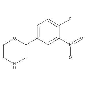 2-(4-Fluoro-3-nitrophenyl)morpholine结构式