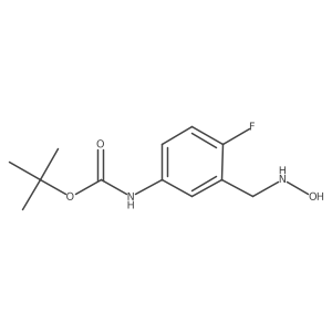 tert-butyl N-{4-fluoro-3-[(hydroxyamino)methyl]phenyl}carbamate结构式