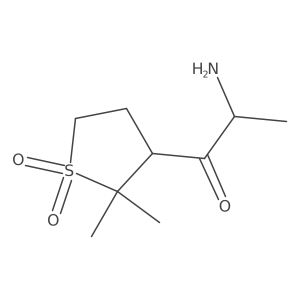 3-(2-Aminopropanoyl)-2,2-dimethyl-1lambda6-thiolane-1,1-dione Structure