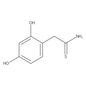 2-(2,4-Dihydroxyphenyl)ethanethioamide Structure