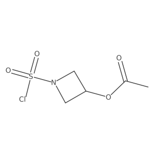 1-(Chlorosulfonyl)azetidin-3-yl acetate结构式