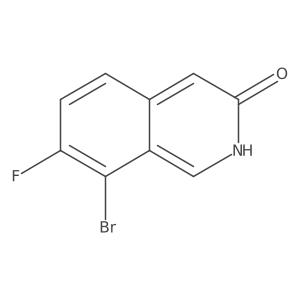 8-Bromo-7-fluoroisoquinolin-3(2H)-one Structure