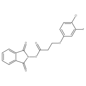 1,3-dioxo-2,3-dihydro-1H-isoindol-2-yl 3-(4-chloro-3-fluorophenoxy)propanoate Structure
