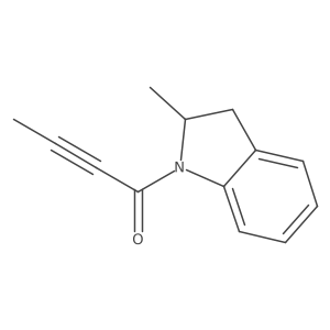 1-(2-Methyl-2,3-dihydroindol-1-yl)but-2-yn-1-one结构式