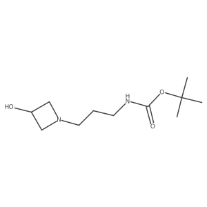 tert-Butyl (3-(3-hydroxyazetidin-1-yl)propyl)carbamate Structure