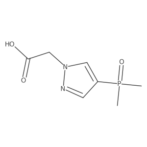 2-[4-(dimethylphosphoryl)-1H-pyrazol-1-yl]aceticacid结构式