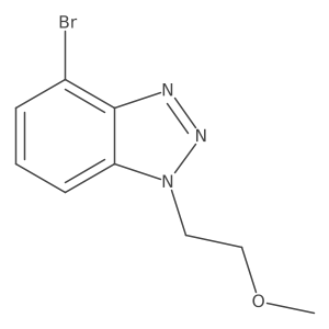 4-Bromo-1-(2-methoxyethyl)-1H-benzo[d][1,2,3]triazole Structure