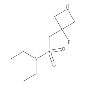 N,N-Diethyl-1-(3-fluoroazetidin-3-yl)methanesulfonamide Structure