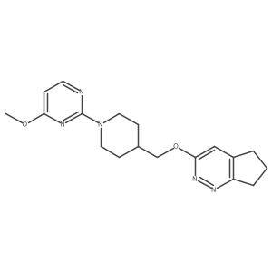 2-[4-({5H,6H,7H-cyclopenta[c]pyridazin-3-yloxy}methyl)piperidin-1-yl]-4-methoxypyrimidine Structure