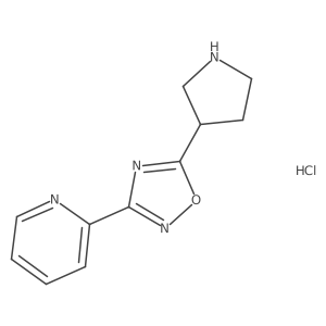 2-(5-Pyrrolidin-3-yl-1,2,4-oxadiazol-3-yl)pyridine dihydrochloride Structure