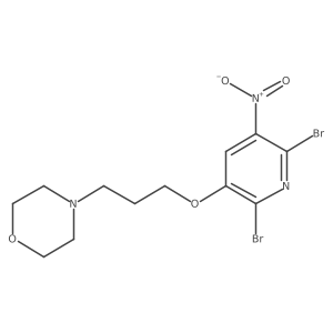 4-(3-((2,6-Dibromo-5-nitropyridin-3-yl)oxy)propyl)morpholine Structure