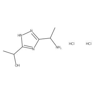 1-[3-(1-Aminoethyl)-1H-1,2,4-triazol-5-yl]ethanol;dihydrochloride结构式