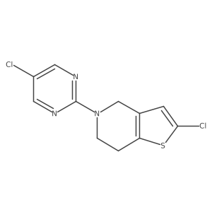 5-chloro-2-{2-chloro-4H,5H,6H,7H-thieno[3,2-c]pyridin-5-yl}pyrimidine结构式