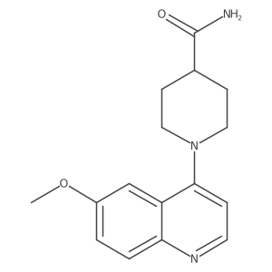 1-(6-Methoxyquinolin-4-yl)piperidine-4-carboxamide Structure