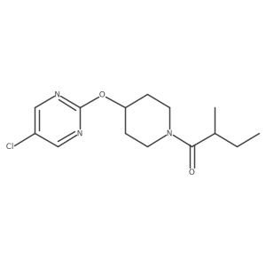 1-{4-[(5-Chloropyrimidin-2-yl)oxy]piperidin-1-yl}-2-methylbutan-1-one Structure