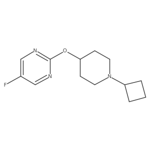 2-[(1-Cyclobutylpiperidin-4-yl)oxy]-5-fluoropyrimidine Structure