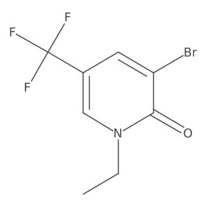 3-Bromo-1-ethyl-5-(trifluoromethyl)-1,2-dihydropyridin-2-one Structure