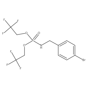 N-[Bis(2,2,2-trifluoroethoxy)phosphoryl]-1-(4-bromophenyl)methanamine Structure