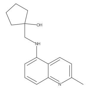 1-{[(2-Methylquinolin-5-yl)amino]methyl}cyclopentan-1-ol Structure