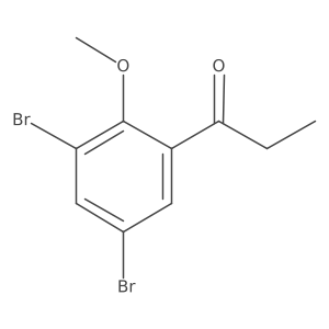 1-(3,5-Dibromo-2-methoxyphenyl)-1-propanone结构式