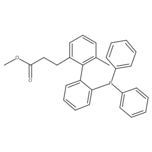 Methyl 3-(2'-(diphenylphosphanyl)-6-methyl-[1,1'-biphenyl]-2-yl)propanoate Structure