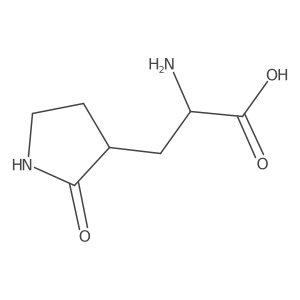 2-Amino-3-(2-oxopyrrolidin-3-yl)propanoic acid Structure