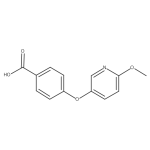 4-[(6-Methoxy-3-pyridinyl)oxy]benzoic acid结构式