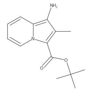 Tert-butyl 1-amino-2-methylindolizine-3-carboxylate结构式