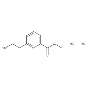 Methyl 6-(2-aminoethyl)pyridine-2-carboxylate dihydrochloride结构式