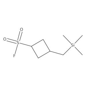 3-[(Trimethylsilyl)methyl]cyclobutane-1-sulfonyl fluoride Structure