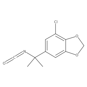 4-Chloro-6-(2-isocyanatopropan-2-yl)-1,3-dioxaindane Structure