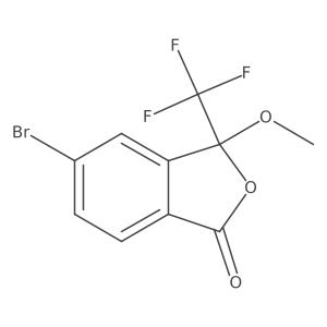 5-Bromo-3-methoxy-3-(trifluoromethyl)isobenzofuran-1(3H)-one结构式