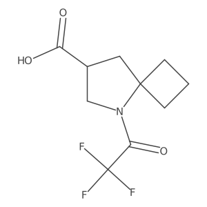 5-(Trifluoroacetyl)-5-azaspiro[3.4]octane-7-carboxylic acid结构式