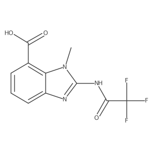 1-methyl-2-(2,2,2-trifluoroacetamido)-1H-1,3-benzodiazole-7-carboxylic acid结构式